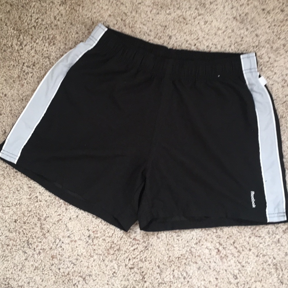 Black Reebok gym shorts